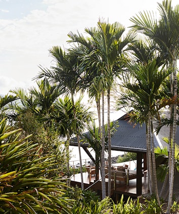 View of bushland surrounding qualia beach house private deck